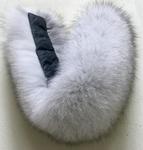 фото Меховая опушка песец вуаль (цвет натуральный)