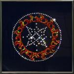 фото Картина Оберег - Квадрат Сварога с кристаллами Swarovski (1429)