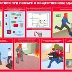 фото Комплект плакатов "Умей действовать при пожаре"