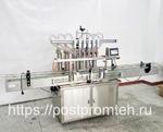 фото Автоматический поршневой дозатор с шестью разливочными соплами